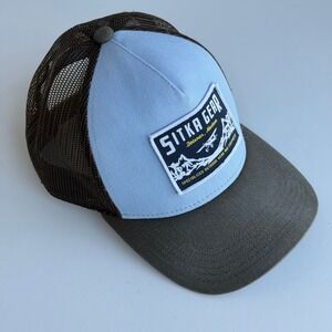 Sitka Gear Trucker Hat Mens Hi-Pro Mesh Snapback Patch Hunting Blue/Brown OSFA
